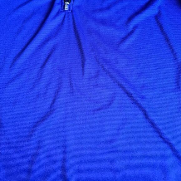 adidas Men's Cobalt Blue Quarter Zip Performance Pullover Sweater Size 3XL - Picture 10 of 10
